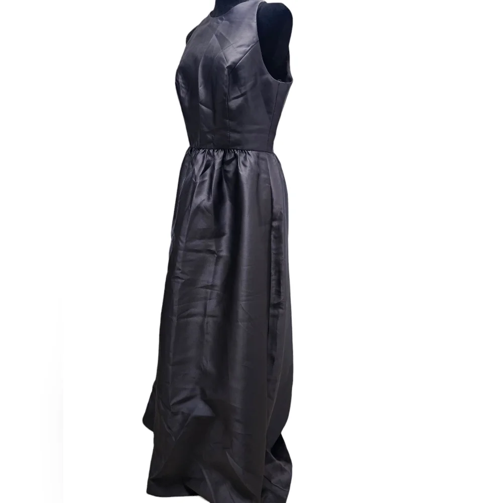 Alfred Sung Keyhole Back Satin Maxi Dress Sample 10 - Picture 3 of 10